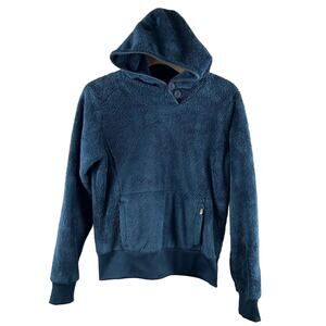 The North Face Hooded Blue Jacket Size M